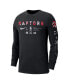 Фото #3 товара Men's Black Toronto Raptors Essential Air Traffic Control Long Sleeve T-shirt