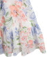 ფოტო #3 პროდუქტის Big Girls Floral Chiffon Long Sleeve Dress