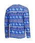 ფოტო #2 პროდუქტის Men's Royal Air Force Falcons Swivel Long Sleeve T-shirt and Pants Sleep Set