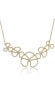 ფოტო #1 პროდუქტის Suzy Levian Sterling Silver Cubic Zirconia Thin Floral Bib Necklace