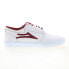 Фото #1 товара Lakai Griffin MS1240227A00 Mens White Leather Skate Inspired Sneakers Shoes