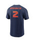 Фото #4 товара Men's Alex Bregman Navy Houston Astros City Connect Name and Number T-shirt