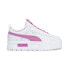 Фото #1 товара Puma Mayze Lace 38400701 Womens White Leather Lifestyle Sneakers Shoes