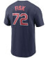 Фото #3 товара Men's Carlton Fisk Navy Chicago White Sox Cooperstown Collection Name and Number T-shirt