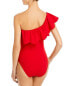 Фото #2 товара Karla Colletto 296840 Imogen One Shoulder Scalloped One Piece Swimsuit size 12