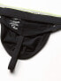 Men's 2(X)Ist Sliq Microfiber Black Thong Size Small 182222