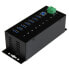 Фото #7 товара StarTech.com 7-Port Industrial USB 3.0 Hub with ESD & 350W Surge Protection - USB 3.2 Gen 1 (3.1 Gen 1) Type-B - USB 3.2 Gen 1 (3.1 Gen 1) Type-A - 5000 Mbit/s - Black - Steel - Power