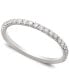 Фото #1 товара Diamond Pave Band (1/4 ct. t.w.) in 14k White or Yellow Gold