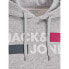 Толстовка Jack & Jones с логотипом"CORP" Light Grey Melange / Detail Play / Regular, S - фото #3