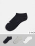 Фото #1 товара adidas Originals adicolor Trefoil 3 pack trainer socks in multi