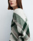 Фото #3 товара Women's Checks Knitted Sweater