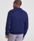 Men's Knit Polo Sweater, Created for Macy's Синий, L - фото #4