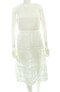 Фото #1 товара J.O.A. Womens Sleeveless White Crochet Cocktail Shift Dress Size Large