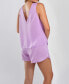 ფოტო #2 პროდუქტის Women's Mia Satin 2 Piece Sleeveless Top and Shorts Pajama Set
