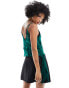 ONLY sheer frill cami top in emerald green