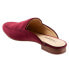 Trotters Ginette T2159-628 Womens Burgundy Narrow Suede Mule Sandals Shoes
