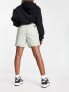 Napapijri Dru woven cotton shorts with belt in light green