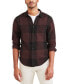 Men's Regular-Fit Plaid Long-Sleeve Casual Shirt