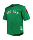 Фото #2 товара Men's David Ortiz Kelly Green Boston Red Sox Big Tall Cooperstown Collection Mesh Batting Practice Jersey