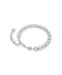 ფოტო #1 პროდუქტის Round Cut, White, Rhodium Plated Imber Tennis Bracelet