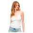 ფოტო #1 პროდუქტის SUPERDRY Essential Rib Lace sleeveless V neck T-Shirt