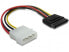 Фото #2 товара Delock 15pin SATA > 4pin straight Cable - 0.06 m - Multicolour