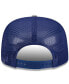 Фото #3 товара Men's White/Gray Los Angeles Dodgers Team Foam Front A-Frame Trucker 9Fifty Snapback Hat