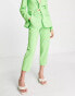 French Connection tailored trousers in lime green co-ord