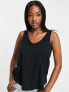 Фото #3 товара ASOS DESIGN Hourglass ultimate vest with scoop neck in cotton in black - BLACK