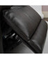 Trevor Leather Loveseat with Power and USB Charge Port