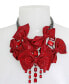 Фото #6 товара Betsey Johnson faux Stone Pave Bow Bib Necklace