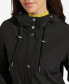 Фото #4 товара Women's Hooded Long-Sleeve Water-Resistant Raincoat