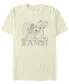 Фото #1 товара Men's Bambi Simple Flowers Short Sleeve T-Shirt