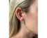 ფოტო #3 პროდუქტის Rhodium Pave Clover Stud Earrings