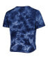 ფოტო #2 პროდუქტის Women's Navy Penn State Nittany Lions Cloud-Dye Cropped T-shirt