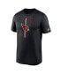 Фото #3 товара Men's Black Arizona Cardinals Legend Icon Performance T-shirt
