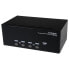 Фото #2 товара StarTech.com 4 Port Triple Monitor DVI USB KVM Switch with Audio & USB 2.0 Hub - 1920 x 1200 pixels - Rack mounting - Black