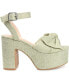 ფოტო #2 პროდუქტის Women's Zenni Platform Bow Sandals