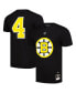 Фото #1 товара Men's Bobby Orr Black Boston Bruins Name Number T-Shirt