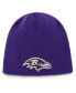 Фото #1 товара Men's Purple Baltimore Ravens Secondary Logo Knit Beanie