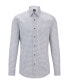 Фото #4 товара Men's Geometric-Printed Stretch-Cotton Slim-Fit Dress Shirt