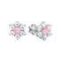 Фото #1 товара Flower stud earrings with zircons 239 001 00145 0700400