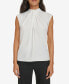 Фото #3 товара Petite Gathered-Neck Sleeveless Top