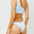 Frankies Bikinis 286067 Barb Gingham One Shoulder Bikini Top, Size Medium