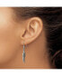 ფოტო #2 პროდუქტის Stainless Steel Antiqued Black Crystal Wings Dangle Earrings