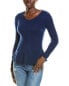 Фото #1 товара Sofiacashmere Peplum Rib Scoop Neck Cashmere Sweater Women's