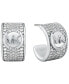 ფოტო #2 პროდუქტის Pave Huggie Earrings