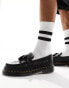 Dr Martens Adrian woven tassel loafers in black