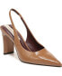 Toffee Tan Faux Patent