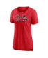 Фото #2 товара Women's Heather Red Chicago Bulls League Leader Tri-Blend T-shirt